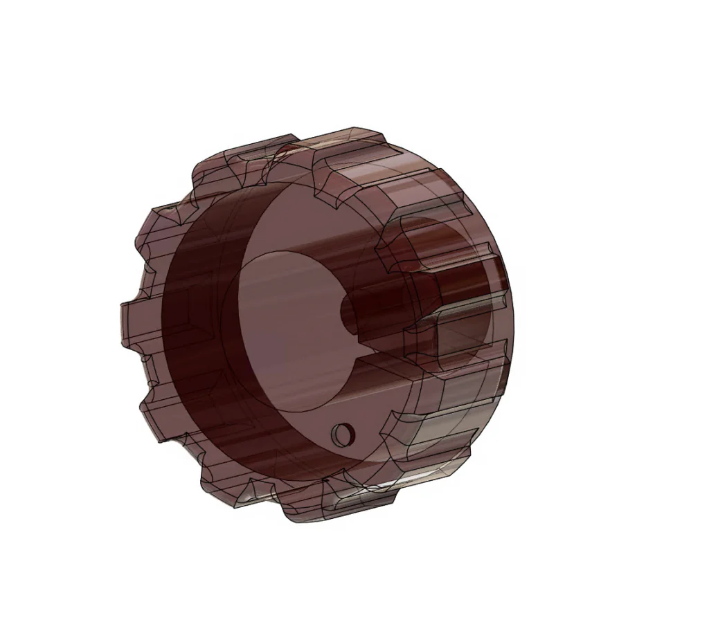 3D tištěný ovladač s ergonomickým designem pro lepší úchop kuchyňského robota.