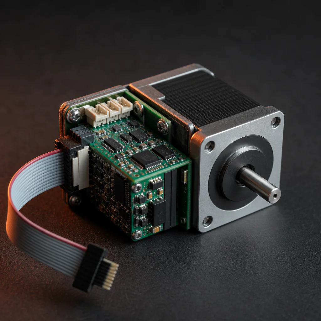 Uzavřená smyčka krokového servo motoru s enkodérem a řídicí deskou PCB extruderu K2 Plus